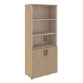 UNI display cabinet | 5 OH, 800 x 1897 mm, amber oak - 2 Thumbnail Image