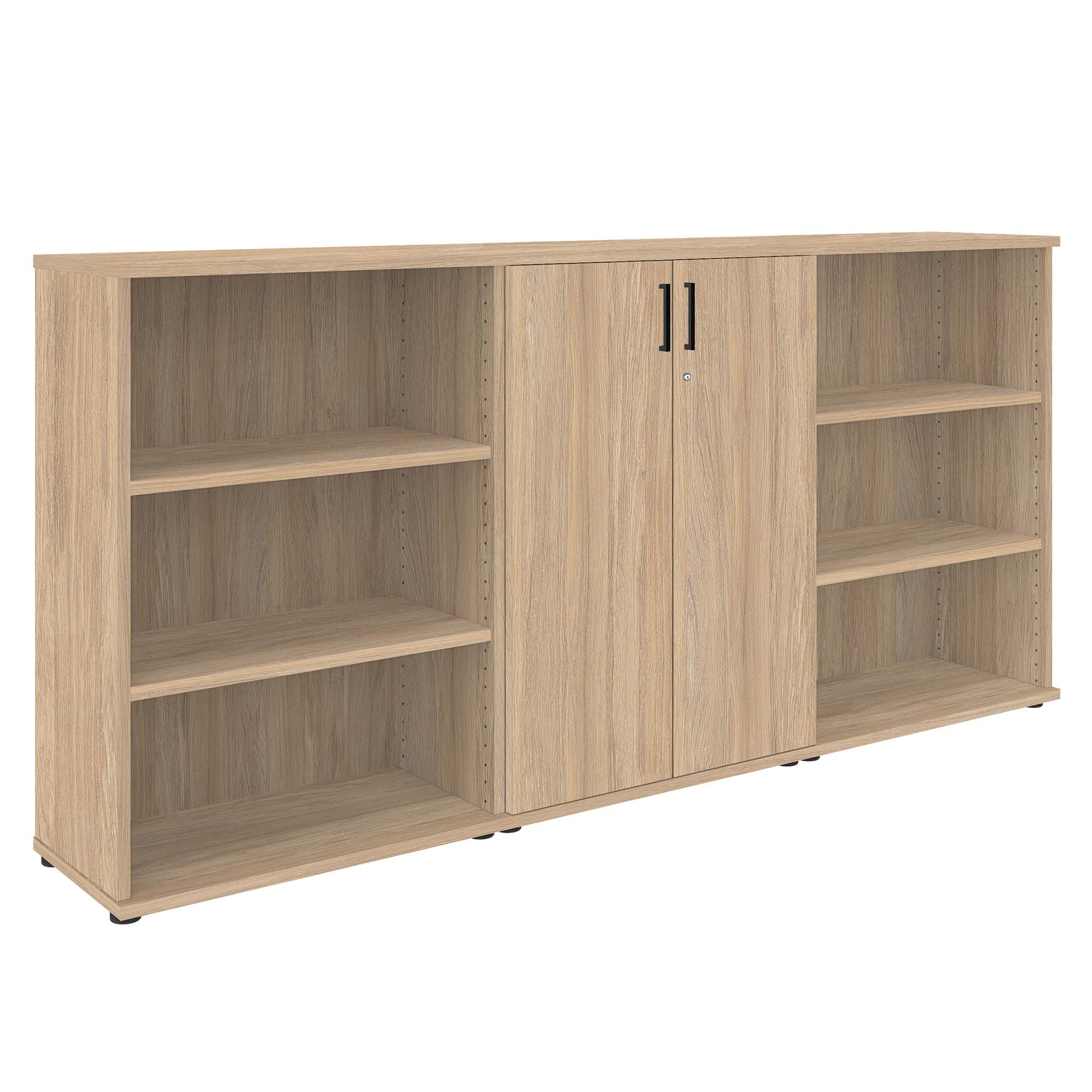 UNI wall unit | 3 OH, 2400 x 1143 mm, amber oak - 2 Main Image