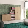 UNI wall unit | 5 OH, 2600 x 1897 mm, amber oak - 1 Thumbnail Image
