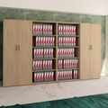 UNI wall unit | 5 OH, 3200 x 1897 mm, amber oak - 1 Thumbnail Image