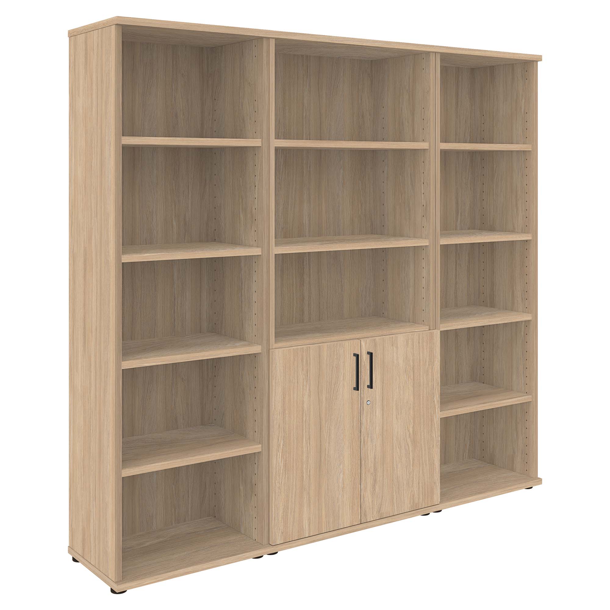 UNI wall unit | 5 OH, 2000 x 1897 mm, amber oak - 2 Main Image