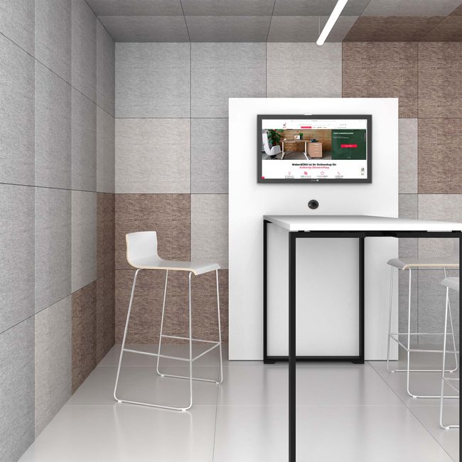 MOON WOOD Barhocker | Kufengestell | MDF-Sitzschale | Metallgestell | Stapelbar 