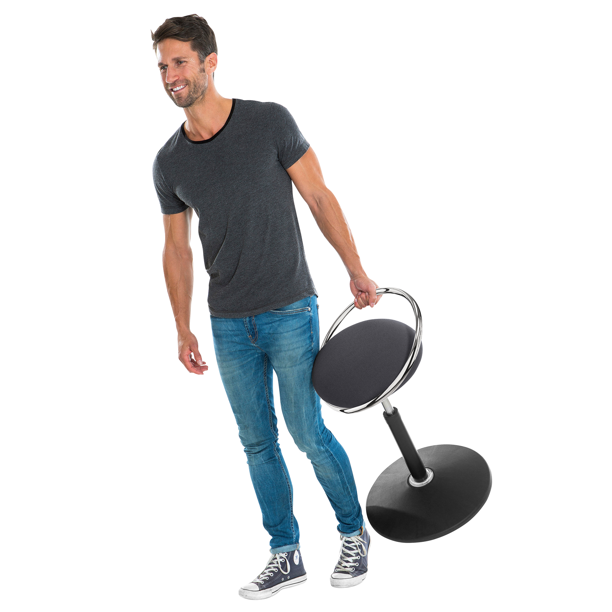 ROVO - SOLO Sitz & Stehhocker | Ergo Balance Technik, Ø 380 mm, Sitzhöhe 540 - 690 mm - 12 Main Image