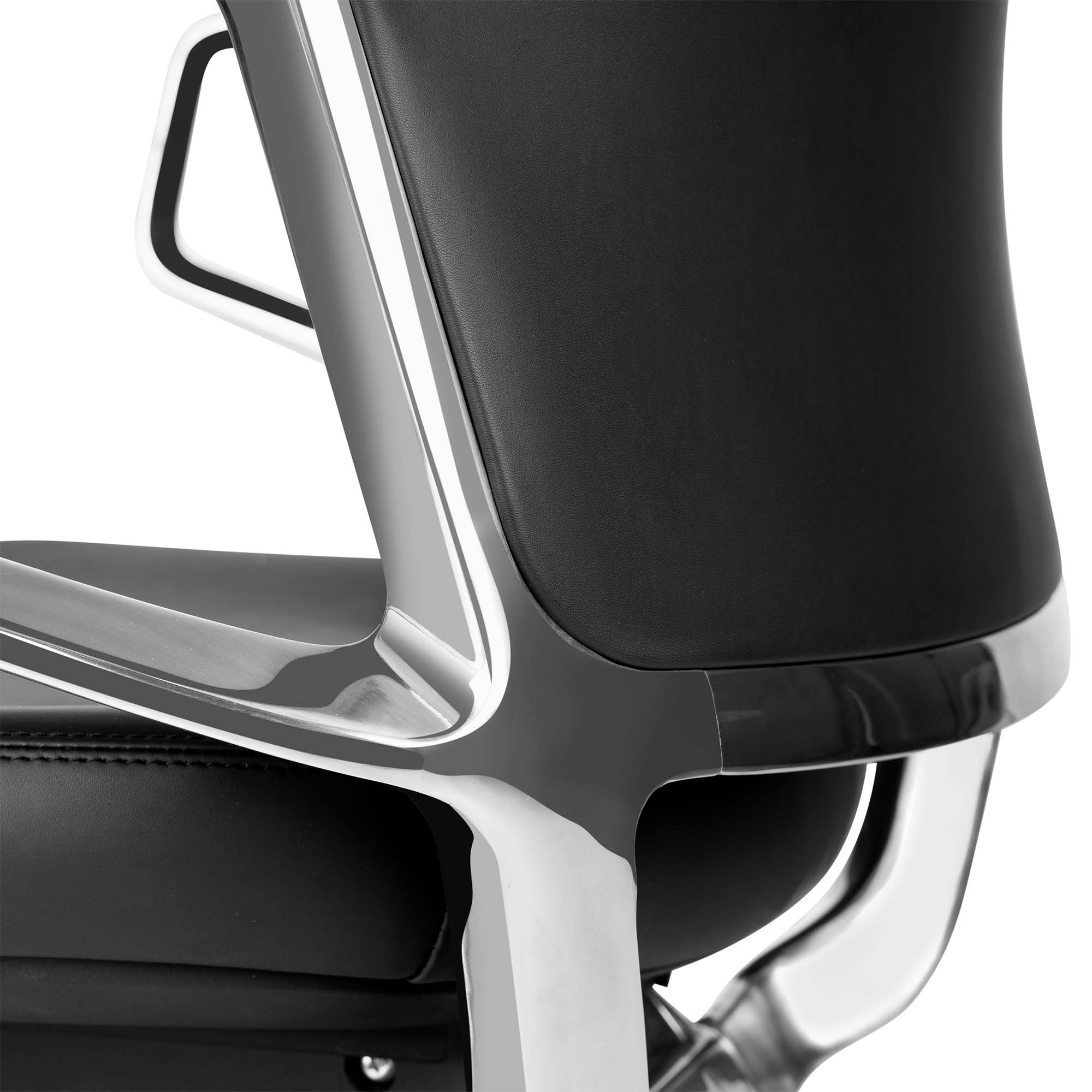 ARICO-A1 Chaise pivotante de bureau | Mécanique synchrone, noir - 13 Main Image
