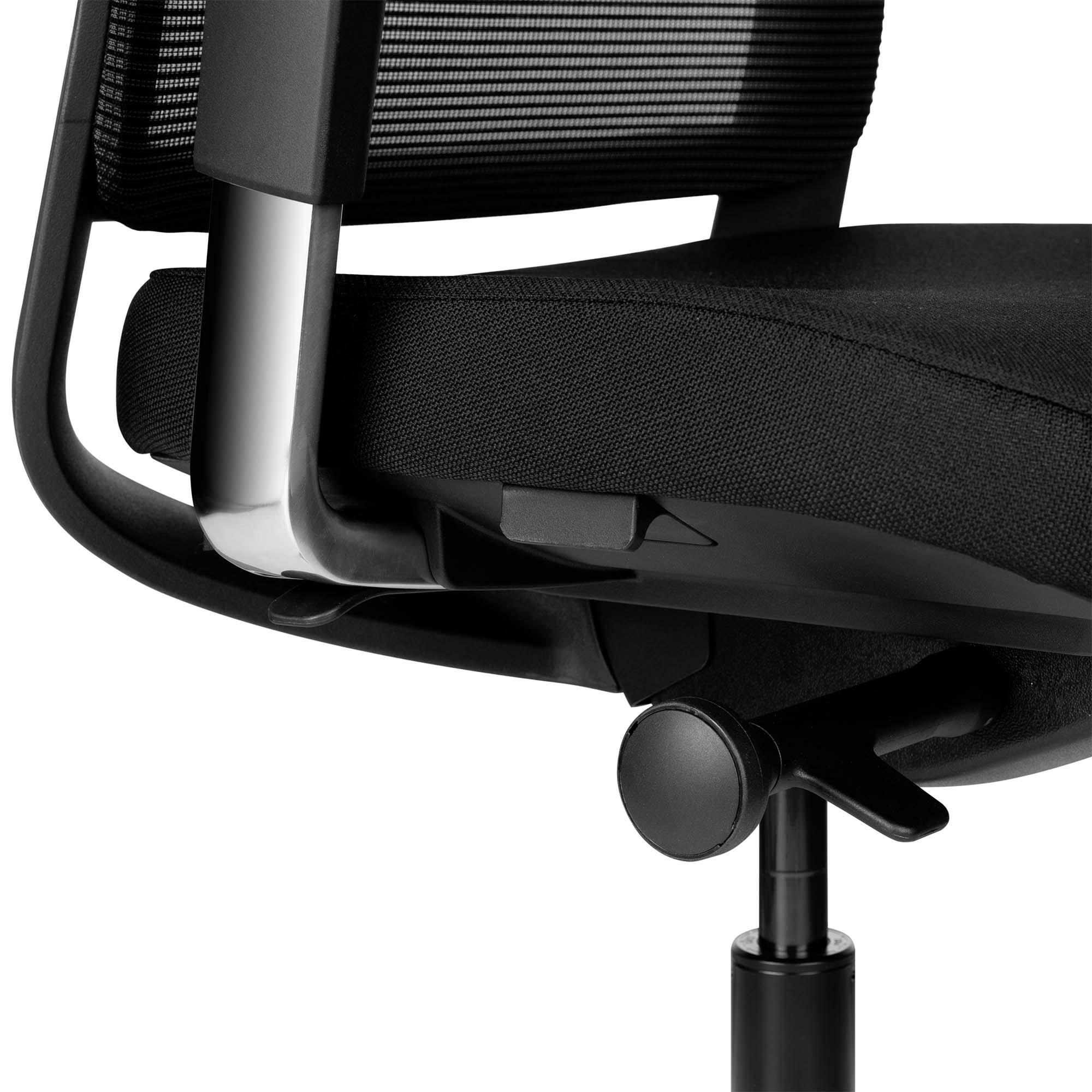 FILO-A 2.0 office swivel chair with headrest | Lumbar support, mesh back, black - 6 Main Image