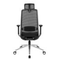 FILO-A 2.0 office swivel chair with headrest | Lumbar support, mesh back, black - 4 Thumbnail Image