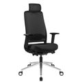 FILO-A 2.0 office swivel chair with headrest | Lumbar support, mesh back, black - 1 Thumbnail Image