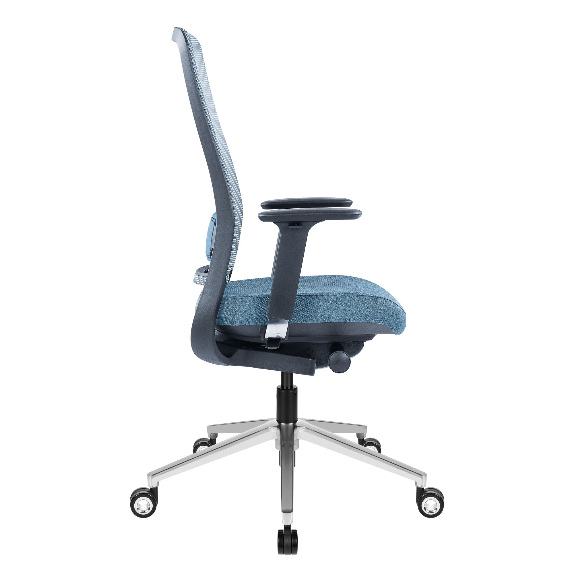 FILO 2.0 Bürodrehstuhl | Premium-Drehstuhl, Lordosenstütze, Netzrücken, 4D-Armlehnen, Blau - 8 Main Image