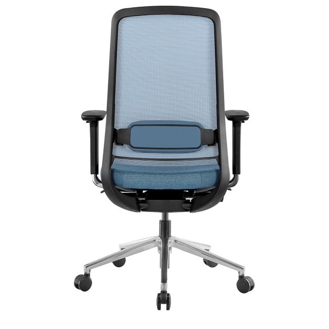 FILO 2.0 Bürodrehstuhl | Premium-Drehstuhl, Lordosenstütze, Netzrücken, 4D-Armlehnen, Blau