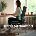 FILO 2.0 Bürodrehstuhl | Premium-Drehstuhl, Lordosenstütze, Netzrücken, 4D-Armlehnen, Blau - 2 Thumbnail Image