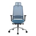 FILO 2.0 Bürodrehstuhl | Premium-Drehstuhl, Lordosenstütze, Netzrücken, 4D-Armlehnen, Blau - 5 Thumbnail Image