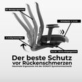 FILO 2.0 Bürodrehstuhl | Premium-Drehstuhl, Lordosenstütze, Netzrücken, 4D-Armlehnen, Blau - 4 Thumbnail Image