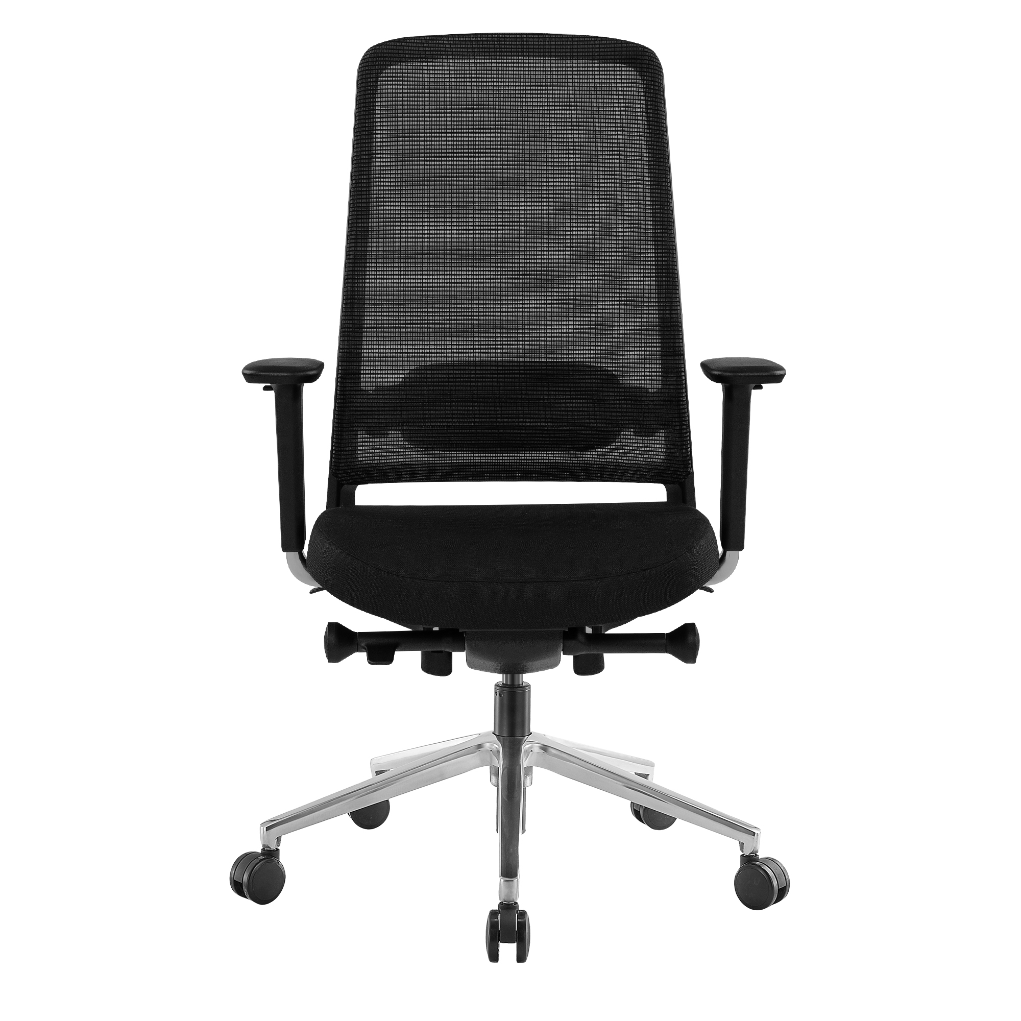 FILO 2.0 Bürodrehstuhl | Premium-Drehstuhl, Lordosenstütze, Netzrücken, 4D-Armlehnen, Schwarz - 10 Main Image