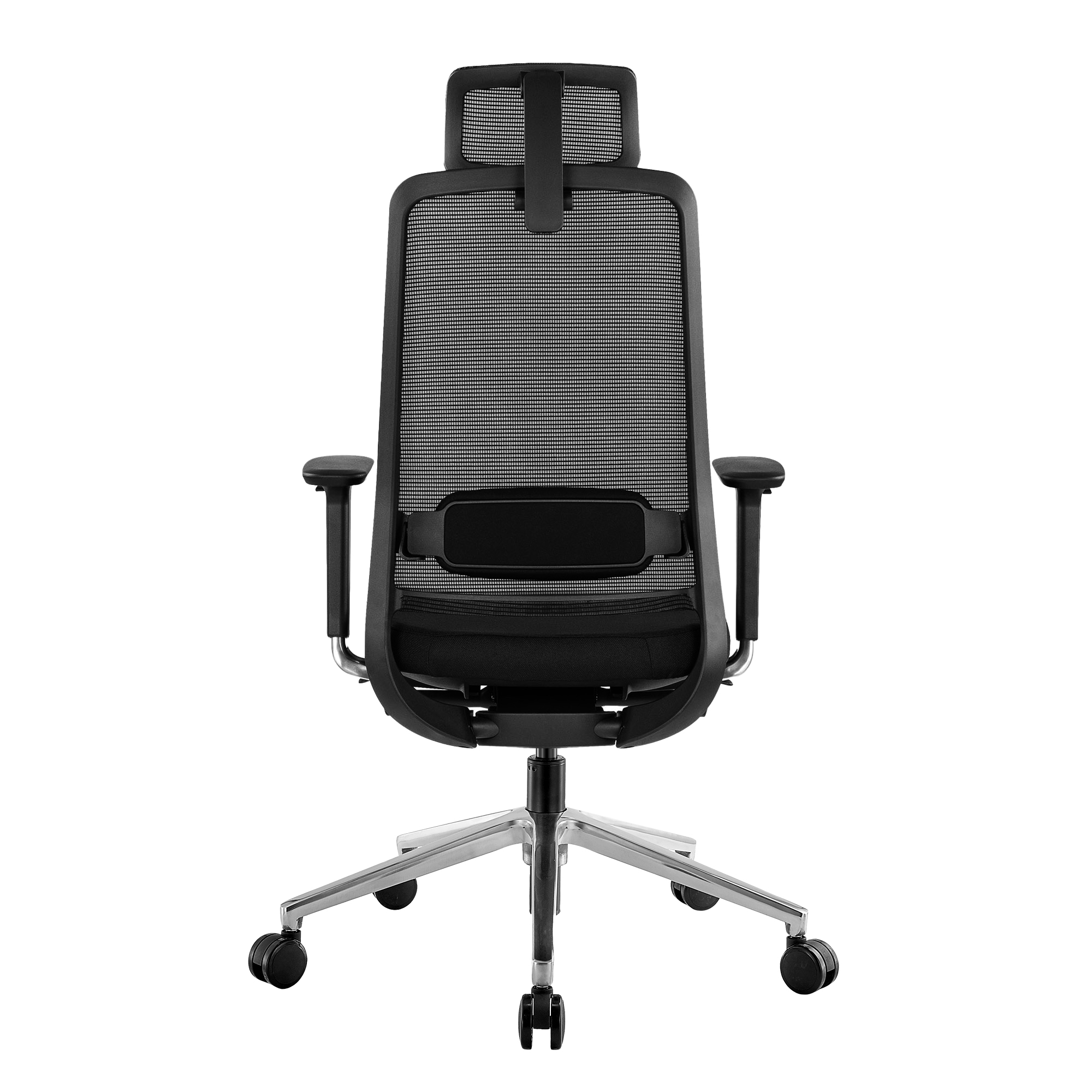 FILO 2.0 Bürodrehstuhl | Premium-Drehstuhl, Lordosenstütze, Netzrücken, 4D-Armlehnen, Schwarz - 5 Main Image