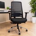 FILO 2.0 Bürodrehstuhl | Premium-Drehstuhl, Lordosenstütze, Netzrücken, 4D-Armlehnen, Schwarz