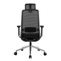 FILO 2.0 Bürodrehstuhl | Premium-Drehstuhl, Lordosenstütze, Netzrücken, 4D-Armlehnen, Schwarz - 5 Thumbnail Image