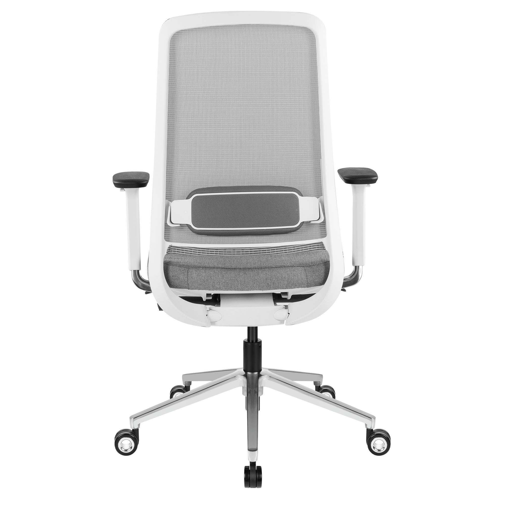 FILO 2.0 Bürodrehstuhl | Premium-Drehstuhl, Lordosenstütze, Netzrücken, 4D-Armlehnen, Grau - 10 Main Image