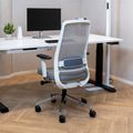 FILO 2.0 Bürodrehstuhl | Premium-Drehstuhl, Lordosenstütze, Netzrücken, 4D-Armlehnen, Grau