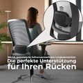 FILO 2.0 Bürodrehstuhl | Premium-Drehstuhl, Lordosenstütze, Netzrücken, 4D-Armlehnen, Grau - 3 Thumbnail Image