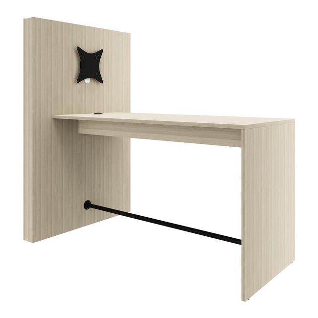 MEDIAWALL Besprechungstisch | Multimedia-Präsentation, Monitorhalterung, Steckdose integriert, 1932 x 1200 mm, Sandesche