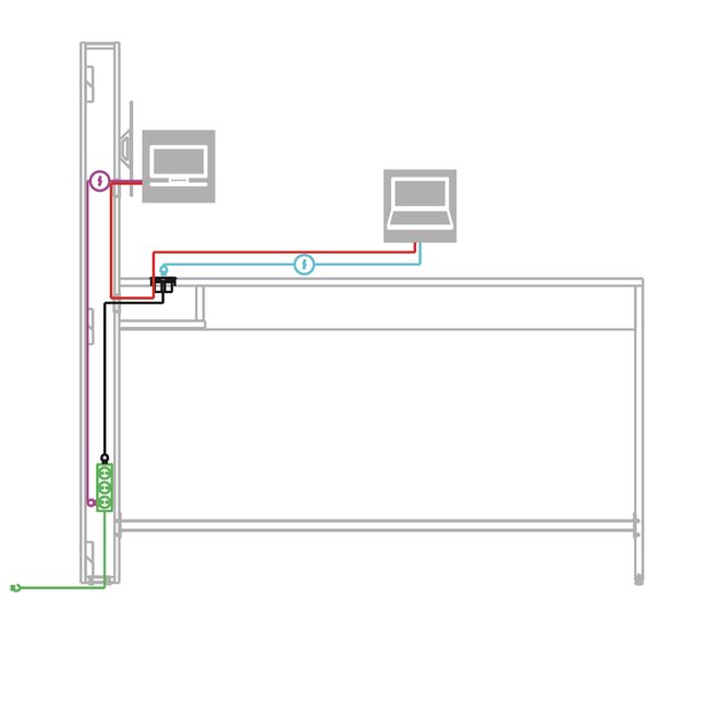 MEDIAWALL Besprechungstisch | Multimedia-Präsentation, Monitorhalterung, Steckdose integriert, 1932 x 1200 mm, Nordeiche grau MEDIAWALL Besprechungstisch | Multimedia-Präsentation, Monitorhalterung, Steckdose integriert, 1932 x 1200 mm, Nordeiche grau