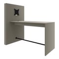 MEDIAWALL Tabella delle riunioni | Presentazione multimediale, staffa del monitor, socket integrato, 1932 x 1200 mm, grigio cubanite - 2 Thumbnail Image