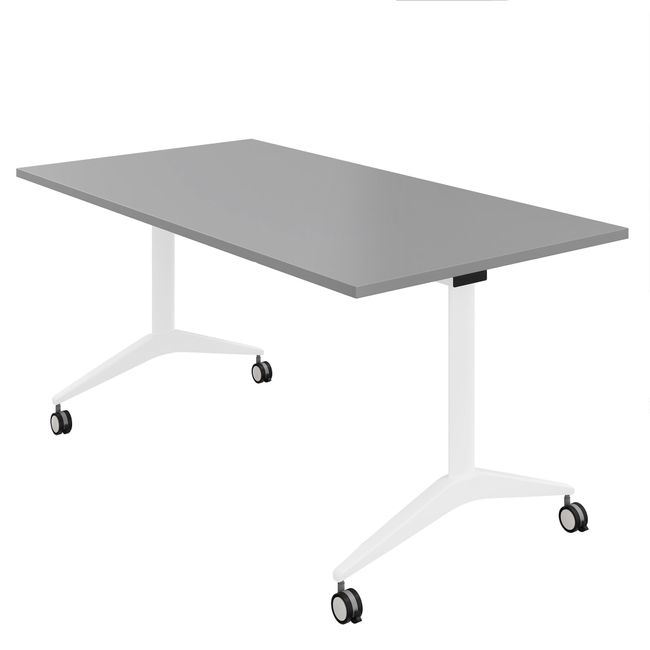 MARA - SAVIO TILTING Klapptisch | Rollbar, klappbar, 1600 x 800 mm, Perlgrau MARA - SAVIO TILTING Klapptisch | Rollbar, klappbar, 1600 x 800 mm, Perlgrau