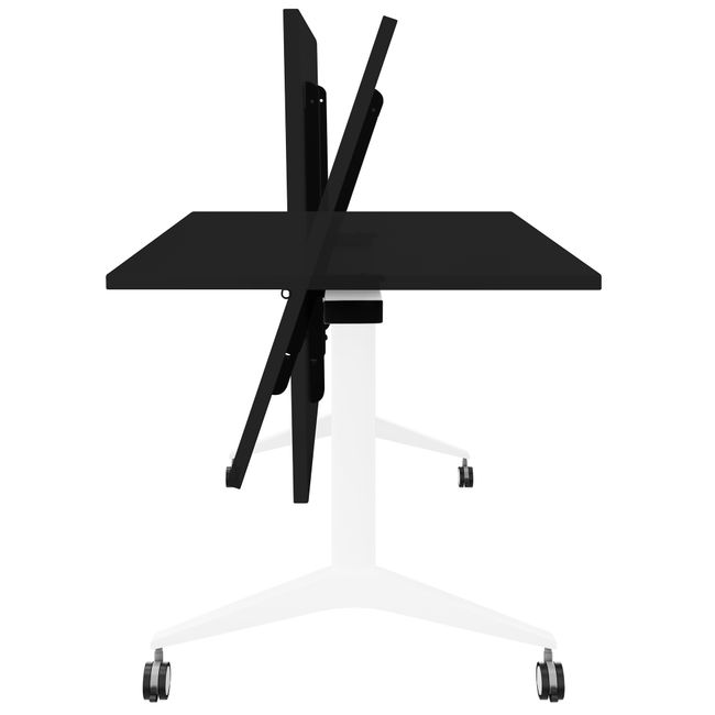 MARA - SAVIO TILTING Klapptisch | Rollbar, klappbar, 1600 x 800 mm, Schwarz MARA - SAVIO TILTING Klapptisch | Rollbar, klappbar, 1600 x 800 mm, Schwarz