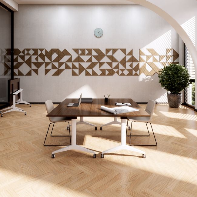 MARA - SAVIO TILTING Klapptisch | Rollbar, klappbar, 1600 x 800 mm, Nussbaum MARA - SAVIO TILTING Klapptisch | Rollbar, klappbar, 1600 x 800 mm, Nussbaum