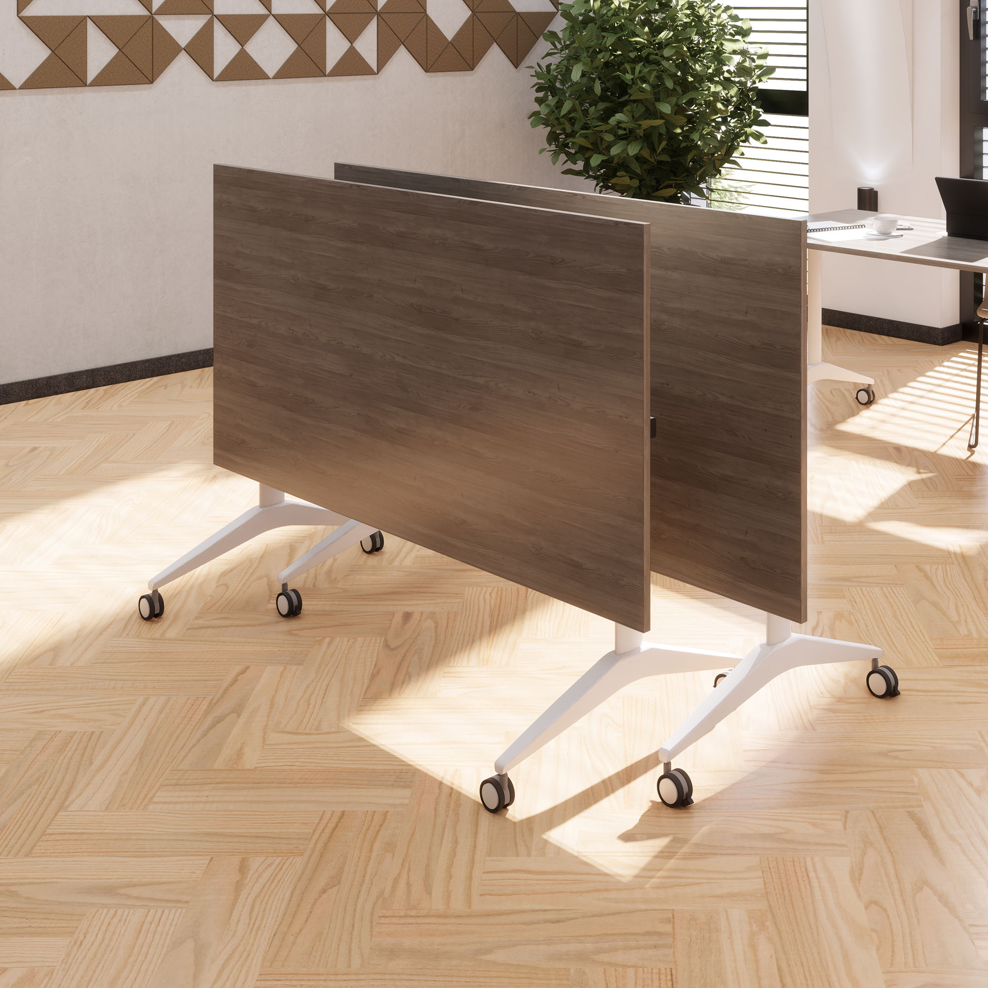 Mara SAVIO TILTING Tabella pieghevole | Arrotolabile, pieghevole, 1600 x 800 mm, grigio di quercia nord - 13 Main Image