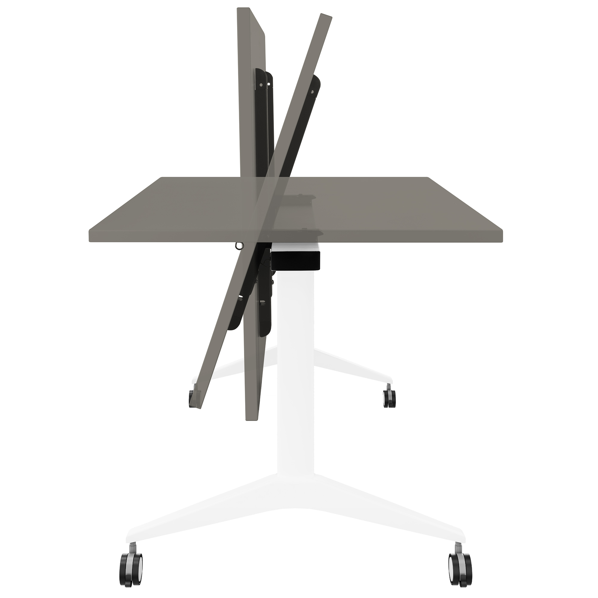 Mara SAVIO TILTING Tabella pieghevole | Arrotolabile, pieghevole, 1600 x 800 mm, grigio cubanite - 8 Main Image