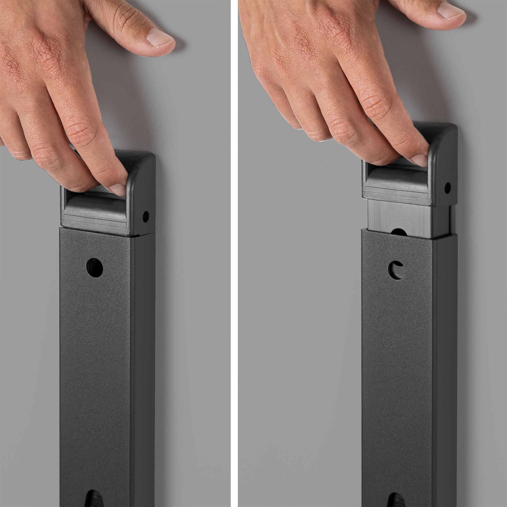 MARA - ARGO TILTING Konferenztisch | Rollbar, klappbar, 1600 x 800 mm, Perlgrau - 7 Main Image