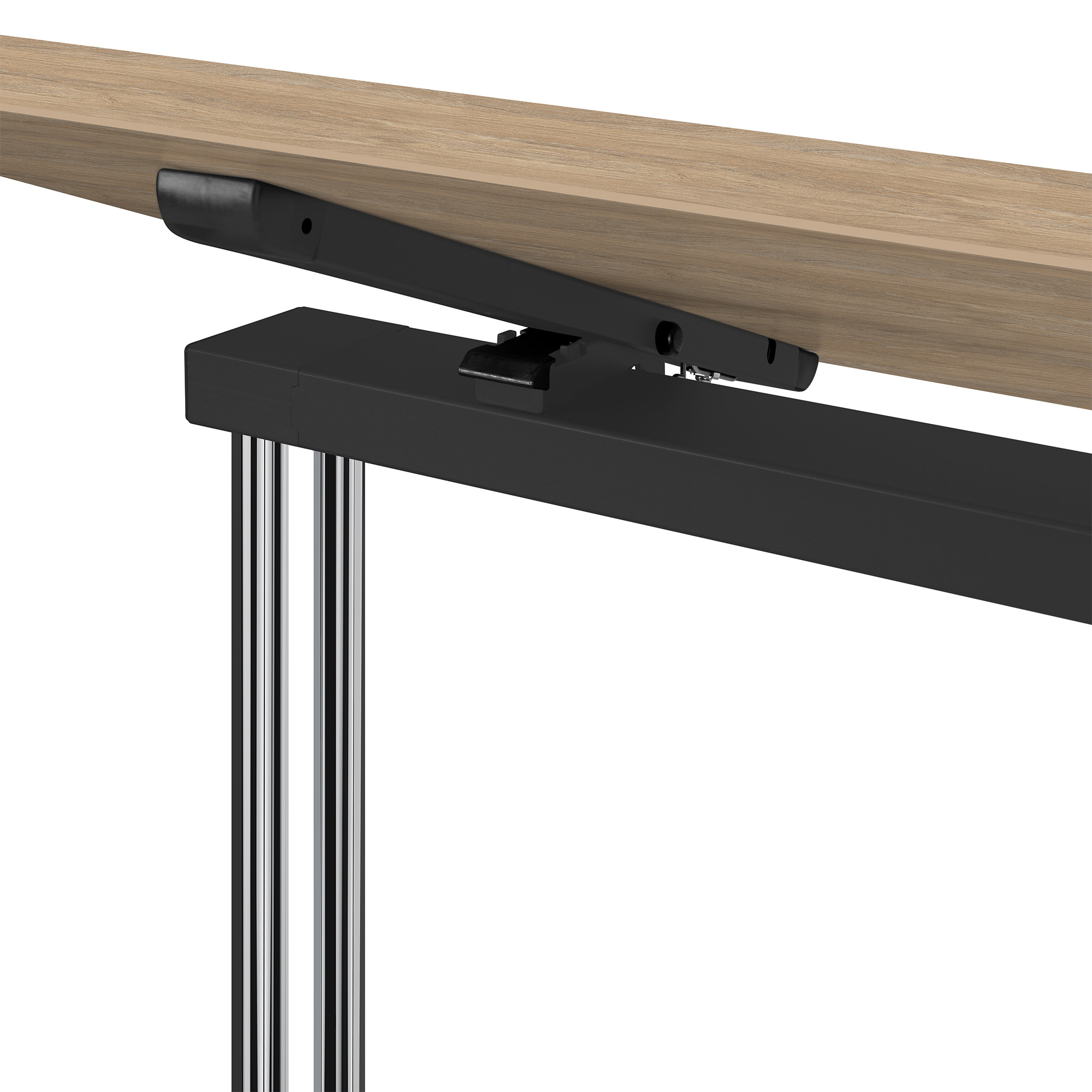 MARA - ARGO TILTING Konferenztisch | Rollbar, klappbar, 1600 x 800 mm, Bernsteineiche - 4 Main Image