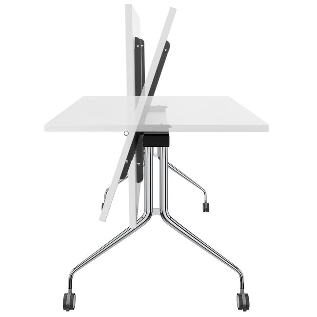 MARA - ARGO TILTING Konferenztisch | Rollbar, klappbar, 1600 x 800 mm, Bernsteineiche