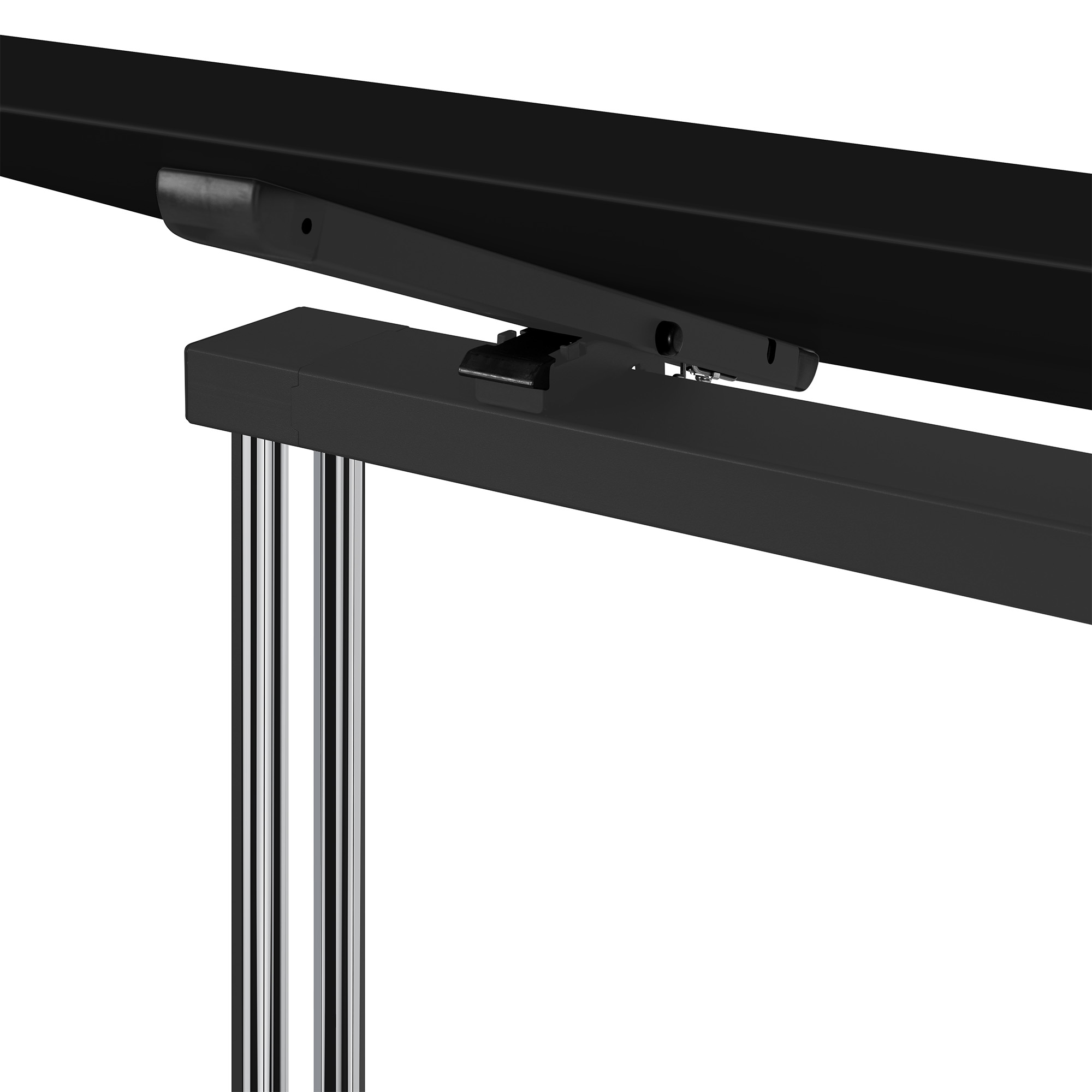 MARA - ARGO TILTING Table de conférence | À roulettes, pliable, 1600 x 800 mm, noir - 5 Main Image