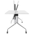 MARA - ARGO TILTING Table de conférence | À roulettes, pliable, 1600 x 800 mm, noyer - 8 Thumbnail Image