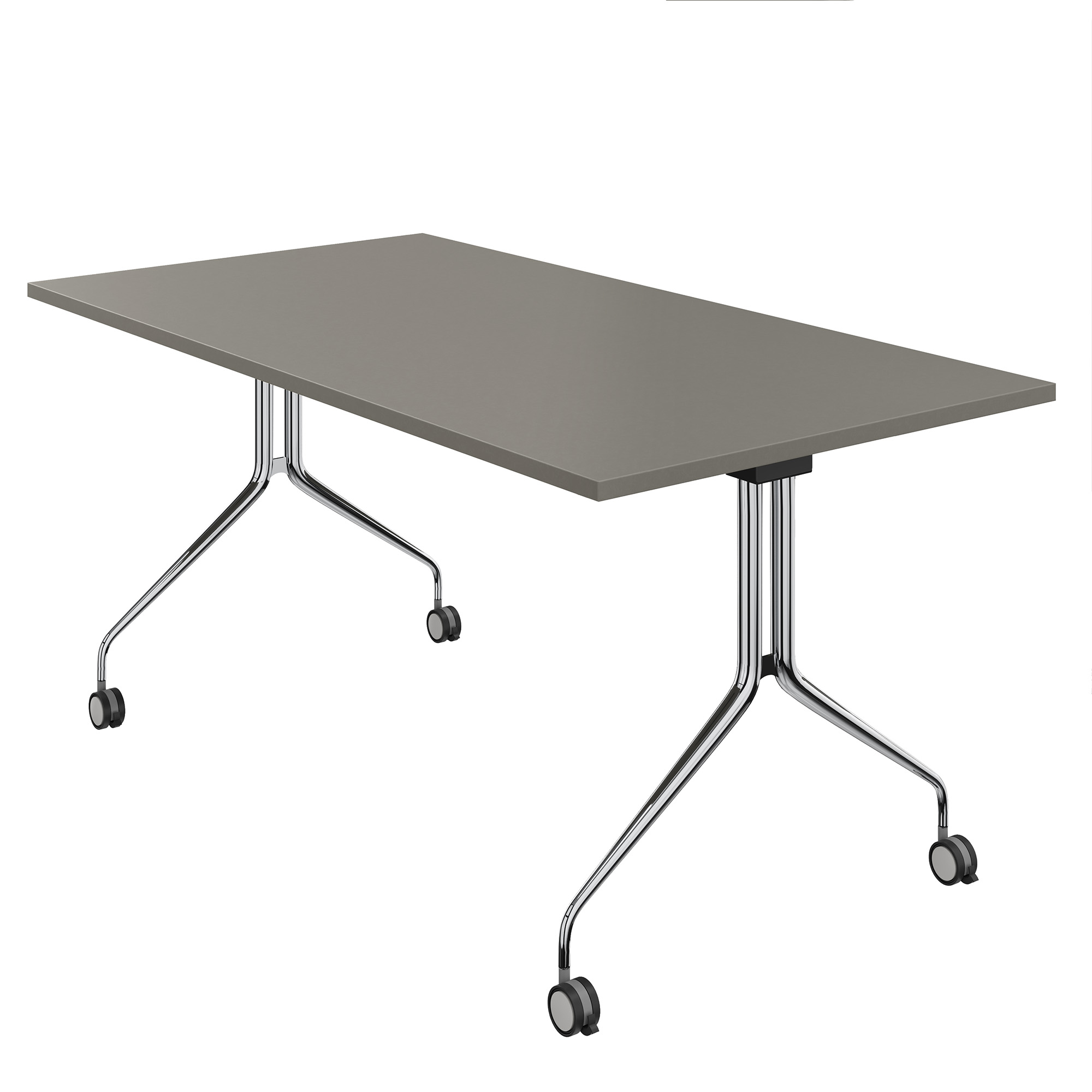 MARA - ARGO TILTING Table de conférence | À roulettes, pliable, 1600 x 800 mm, gris cubanite - 3 Main Image