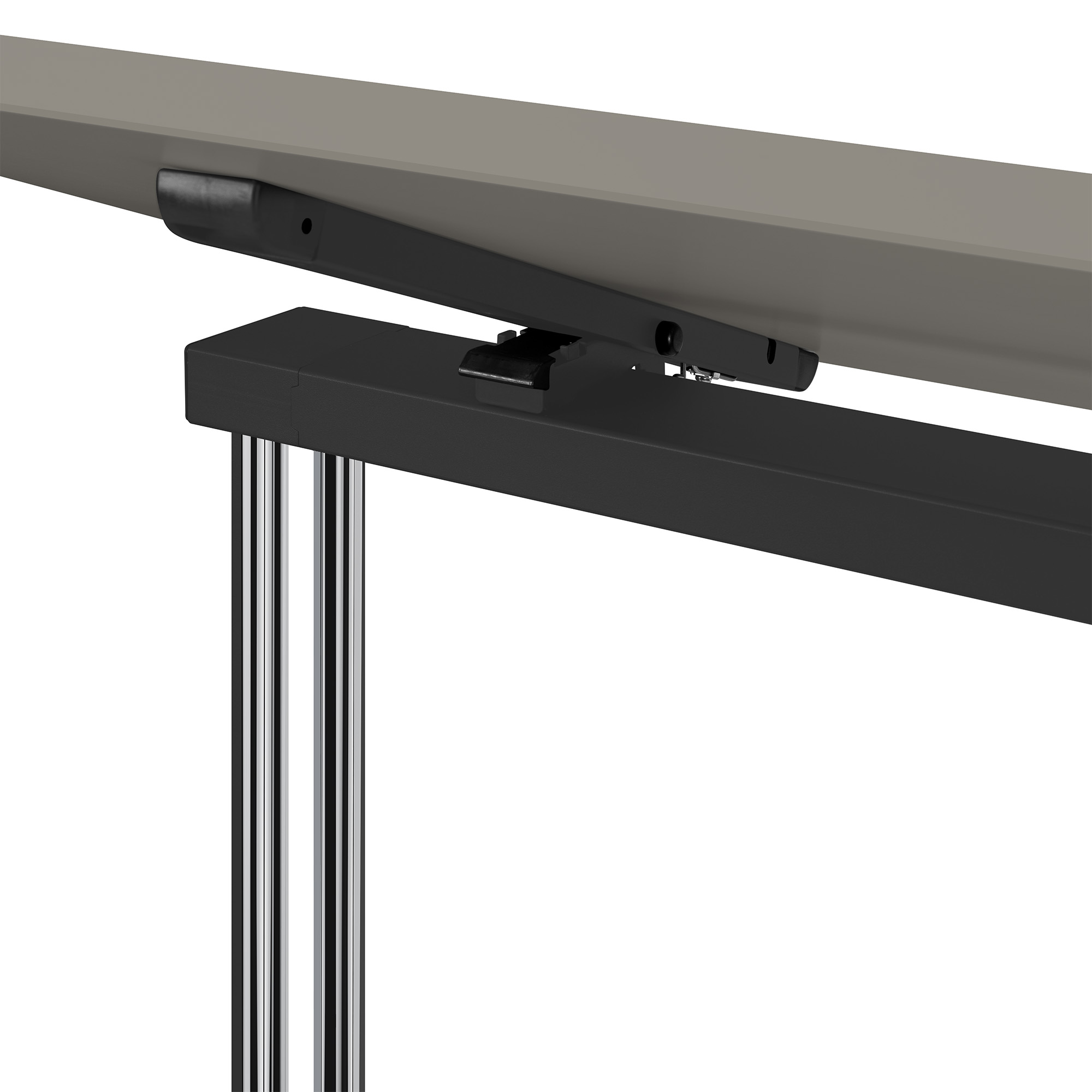 MARA - ARGO TILTING Table de conférence | À roulettes, pliable, 1600 x 800 mm, gris cubanite - 5 Main Image