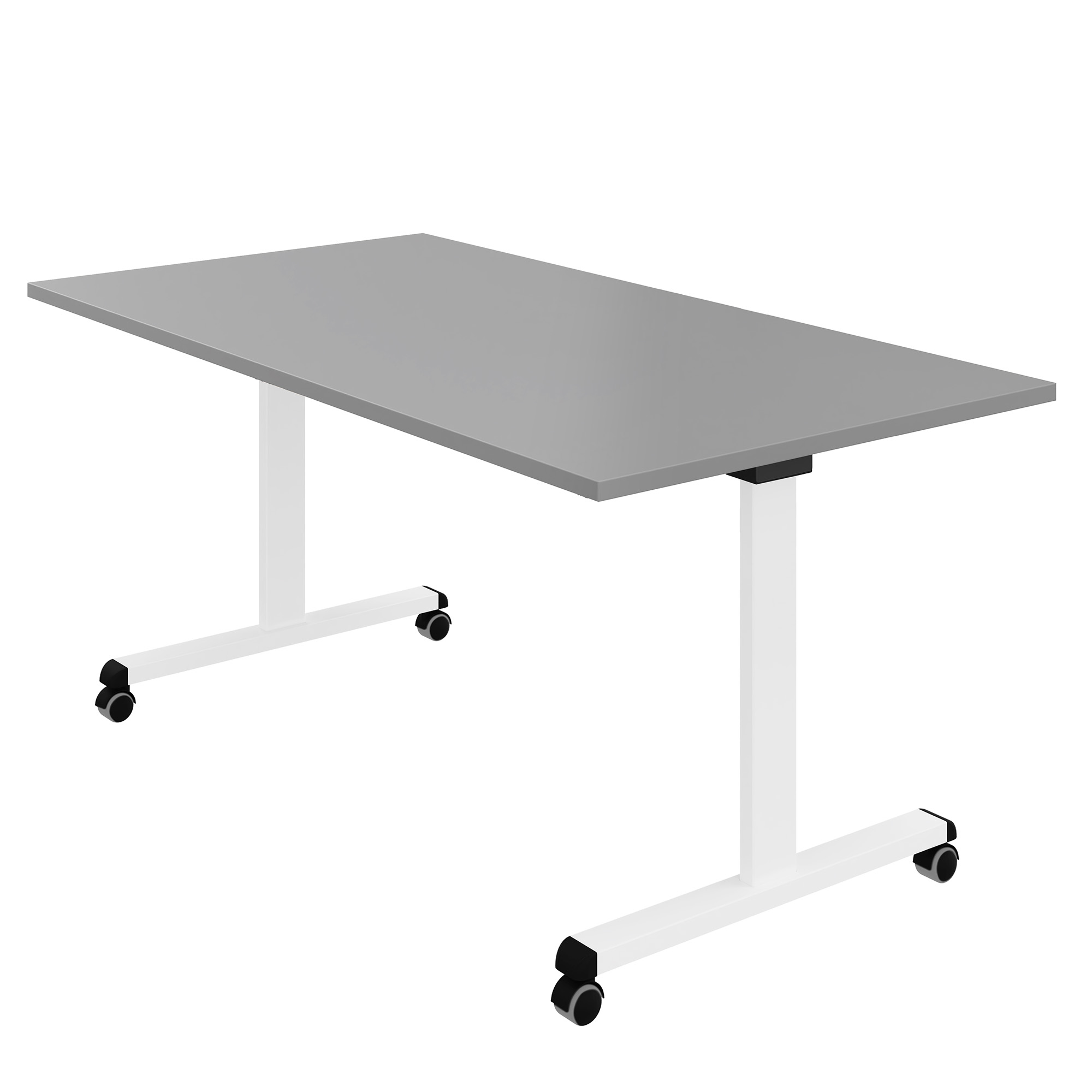 MARA - TILTING Table pliante | Roulante, pliable, 1600 x 800 mm, gris perle - 2 Main Image