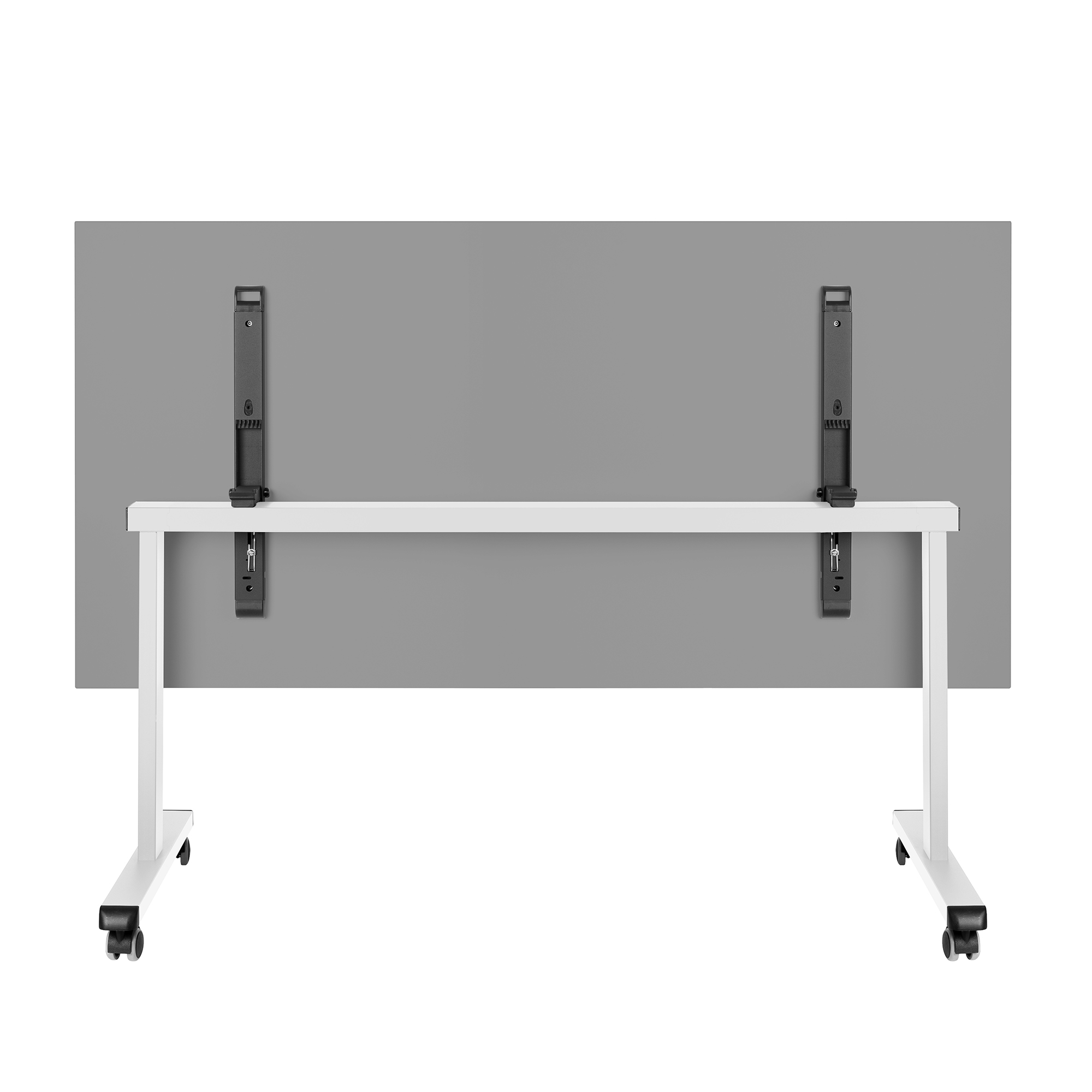 MARA - TILTING Table pliante | Roulante, pliable, 1600 x 800 mm, gris perle - 4 Main Image