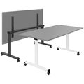 MARA - TILTING Klapptisch | Rollbar, klappbar, 1600 x 800 mm, Perlgrau MARA - TILTING Klapptisch | Rollbar, klappbar, 1600 x 800 mm, Perlgrau