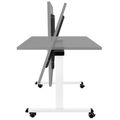 MARA - TILTING Table pliante | Roulante, pliable, 1600 x 800 mm, gris perle - 3 Thumbnail Image