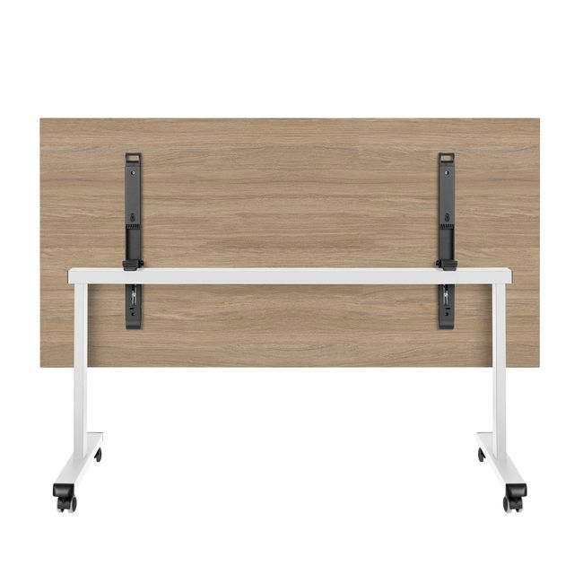 MARA - TILTING Klapptisch | Rollbar, klappbar, 1600 x 800 mm, Bernsteineiche