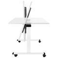Mara - TILTING Klapptisch | Rollbar, klappbar, 1600 x 800 mm, Weiß
