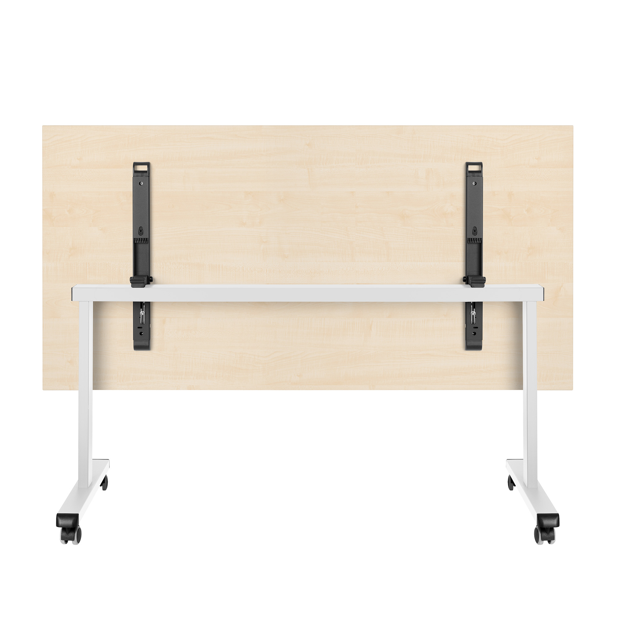 MARA - TILTING Folding table | Rollable, foldable, 1600 x 800 mm, maple - 4 Main Image