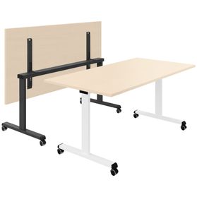 MARA - TILTING Klapptisch | Rollbar, klappbar, 1600 x 800 mm, Ahorn