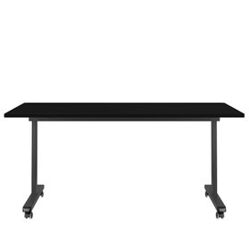MARA - TILTING Klapptisch | Rollbar, klappbar, 1600 x 800 mm, Schwarz