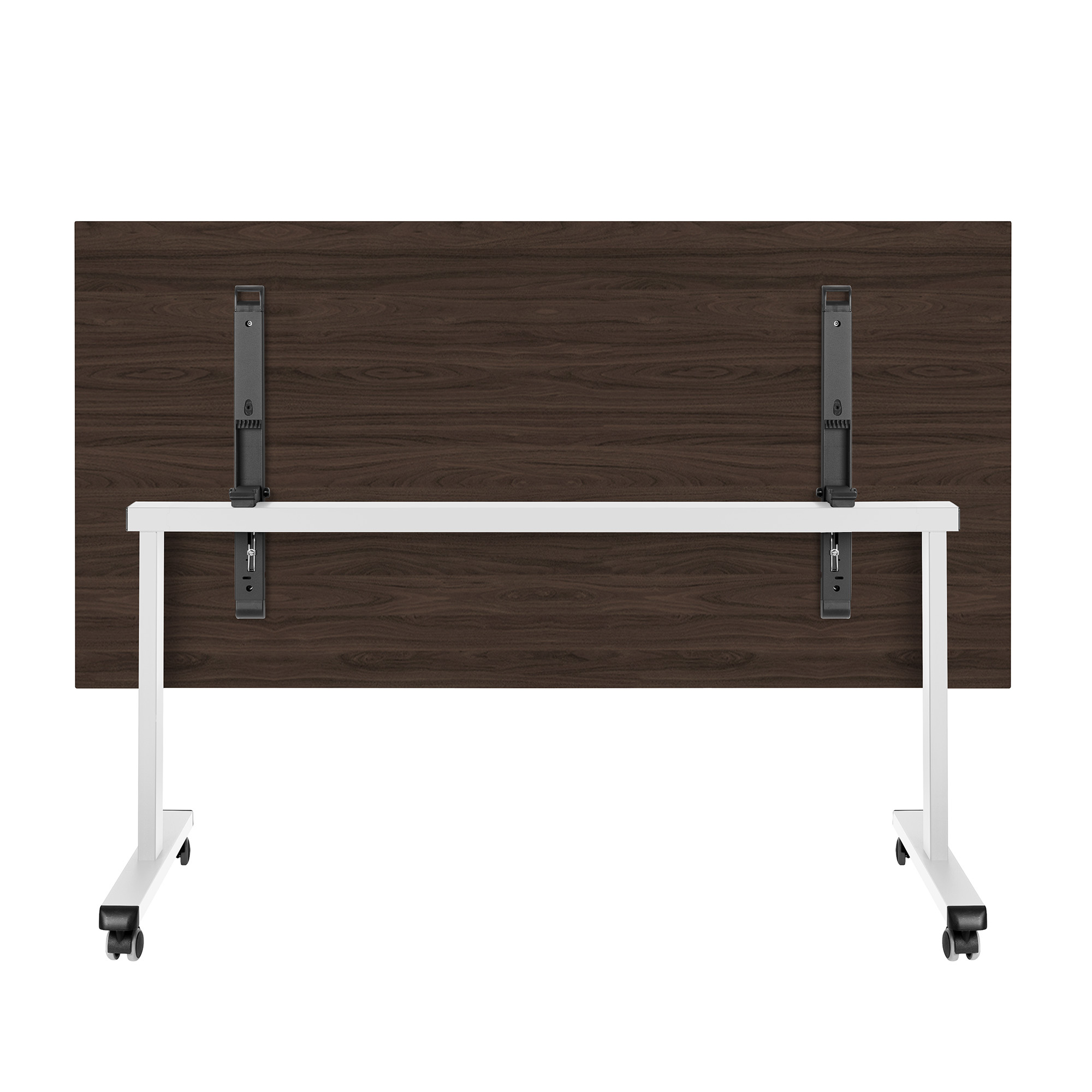 Mara - TILTING Table pliante | Roulable, pliable, 1600 x 800 mm, noix - 4 Main Image