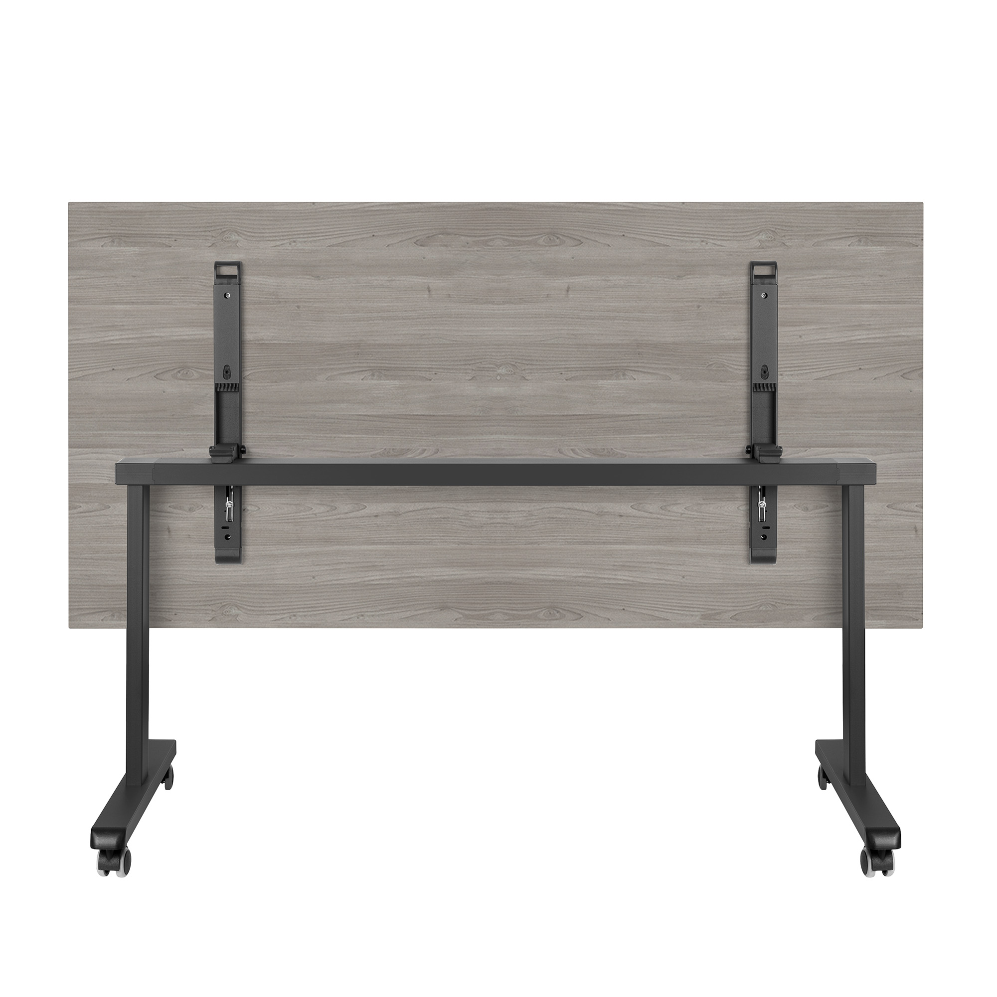 Mara - TILTING Table pliante | Roulable, pliable, 1600 x 800 mm, gris de chêne nord - 4 Main Image