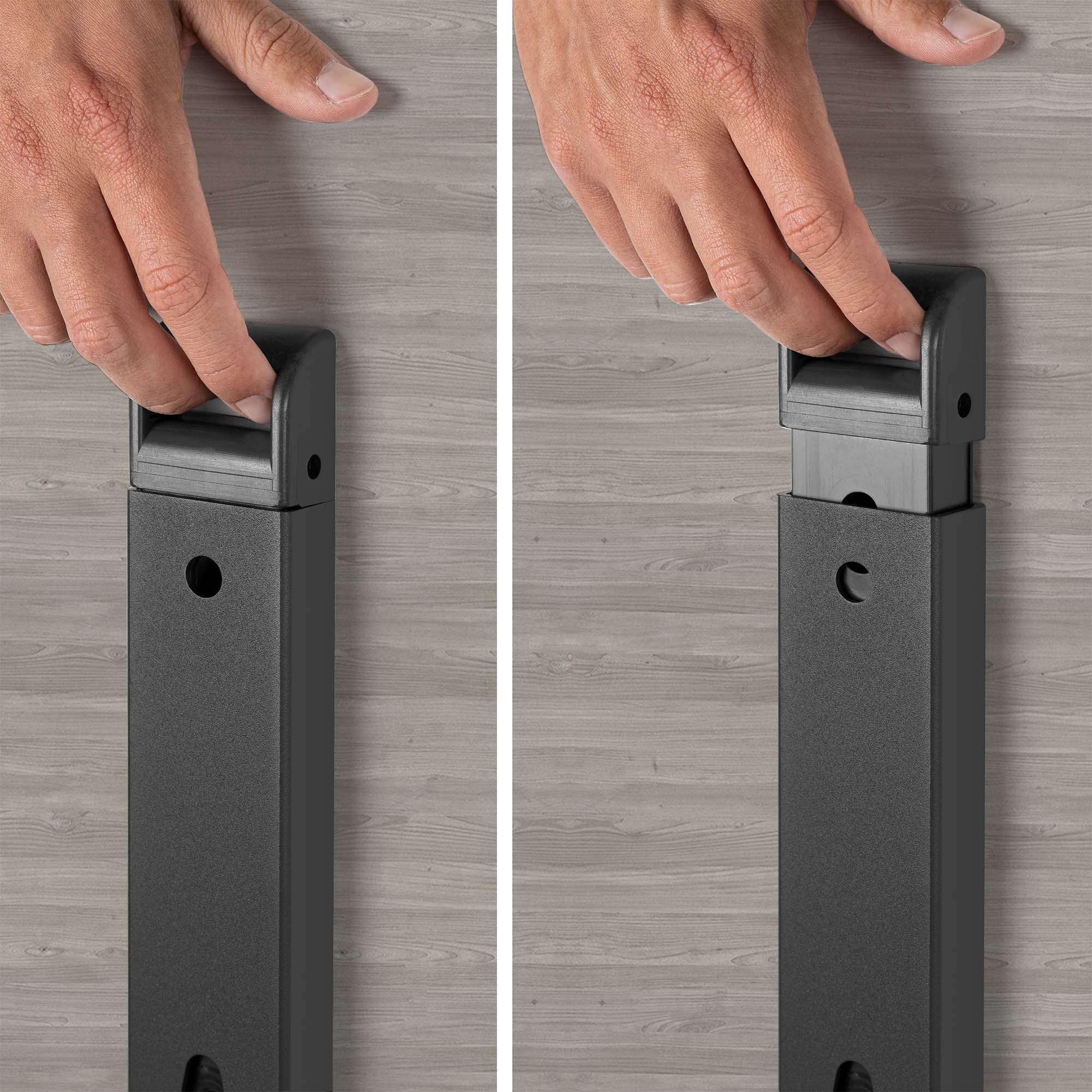 Mara - TILTING Table pliante | Roulable, pliable, 1600 x 800 mm, gris de chêne nord - 12 Main Image